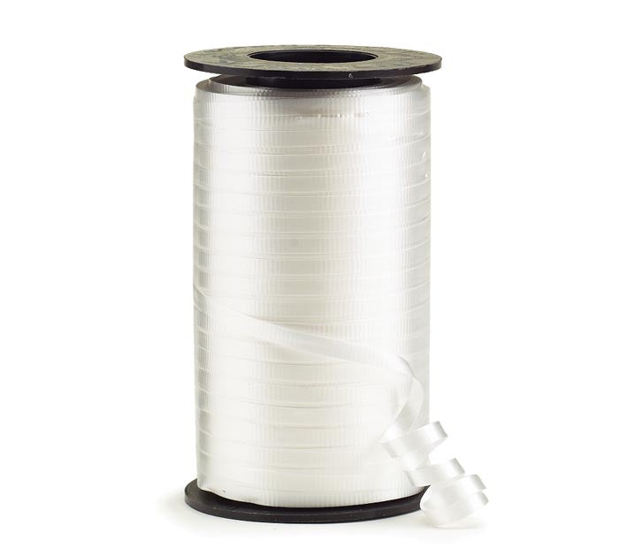 Burton and Burton BALLOONS BERWICK WHITE CRIMPED CURLING RIBBON