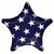 Burton and Burton BALLOONS C013 - Stars and Stripes Star Jumbo 19" Mylar Balloon