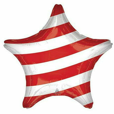 Burton and Burton BALLOONS C013 - Stars and Stripes Star Jumbo 19" Mylar Balloon