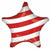 Burton and Burton BALLOONS C013 - Stars and Stripes Star Jumbo 19" Mylar Balloon