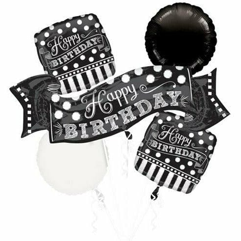 Burton and Burton BALLOONS Chalkboard Happy Birthday Balloon Bouquet