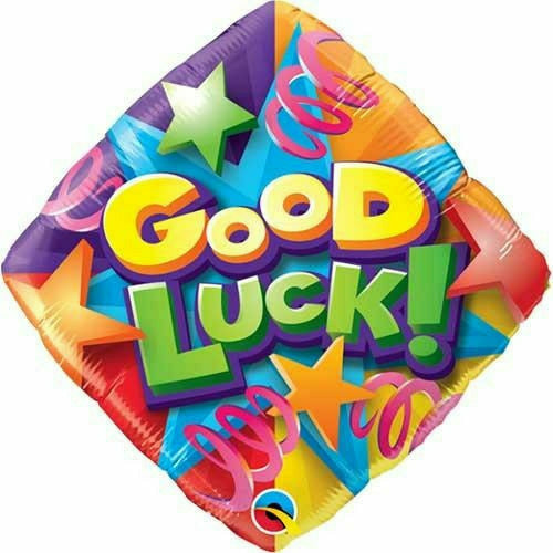 Burton and Burton BALLOONS D008 Streamers Good Luck 18" Mylar Balloon