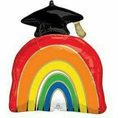 Burton and Burton BALLOONS E0017  23&quot; Rainbow Shape Grad Foil