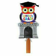 Burton and Burton BALLOONS E004 Grad Owl Mailbox Balloon