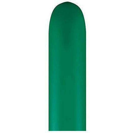 Burton and Burton BALLOONS Emerald Green 260Q 2" x 60" Latex Balloons