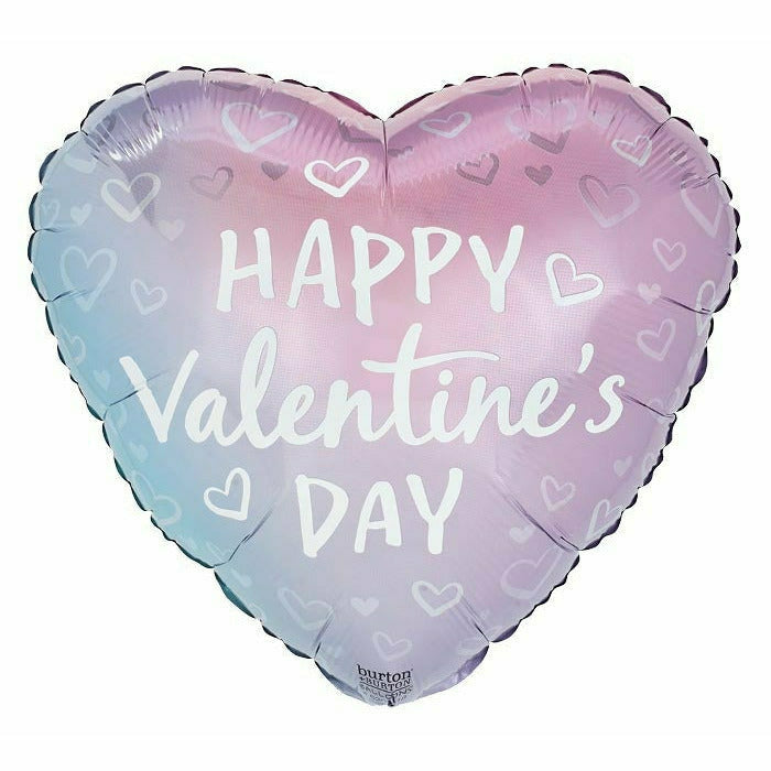 Burton and Burton BALLOONS J04 27&quot; FILTERED OMBRE HEARTS SUPERSHAPE