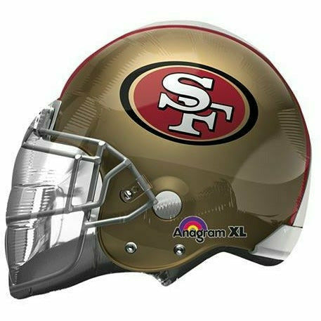 Burton and Burton BALLOONS J4 NFL San Francisco 49ers Helmet 21&quot; Mylar Balloon