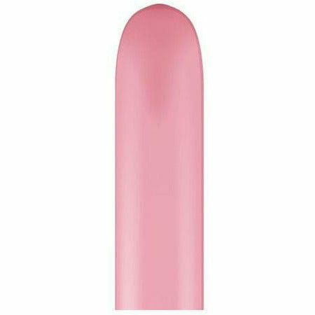 Burton and Burton BALLOONS Pink 260Q 2&quot; x 60&quot; Latex Balloons