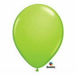 Burton and Burton BALLOONS Qualatex 5&quot; Lime Green Balloon Bag - 100 Count