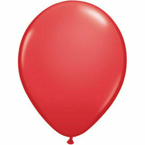 Burton and Burton BALLOONS Qualatex 5&quot; Red Balloon Bag - 100 Count