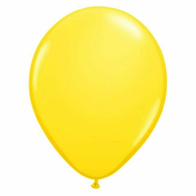 Burton and Burton BALLOONS Qualatex 5&quot; Yellow Balloon Bag - 100 Count