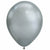 Burton and Burton BALLOONS Silver Chrome Chrome Latex Balloon 100ct, 11"