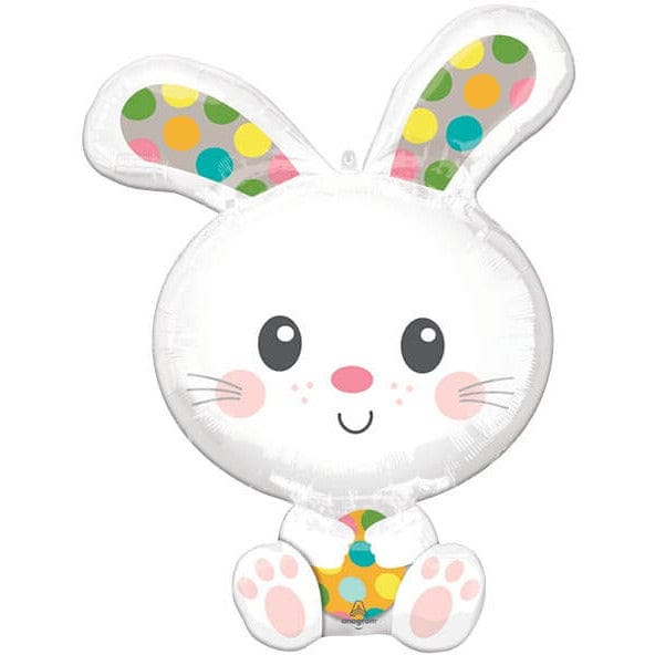 Burton and Burton BALLOONS Spotted Bunny Shape 29" Mylar Balloon