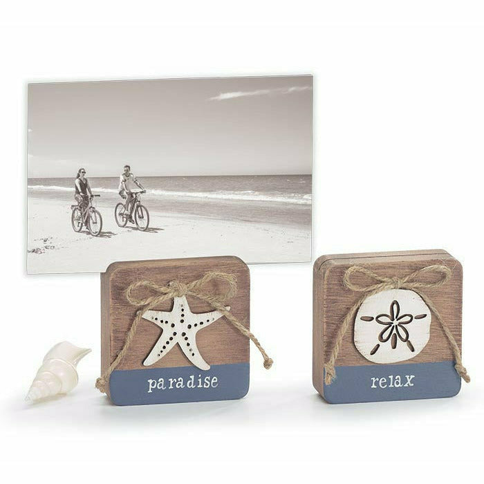 Burton and Burton DECORATIONS paradise Beach Block Photo Holder