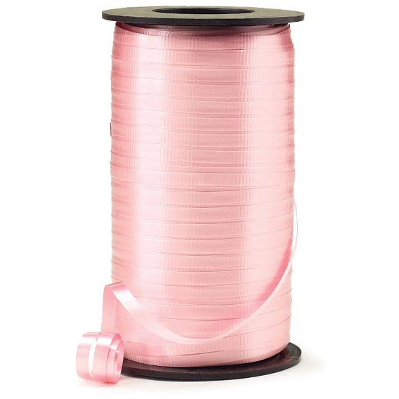 Burton and Burton GIFT WRAP CRIMPED PASTEL PINK CURLING RIBBON