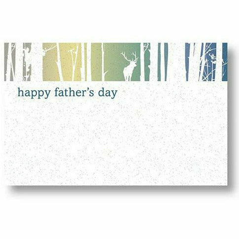 Burton and Burton GIFT WRAP Happy Father&#39;s Day Deer in Woods Card