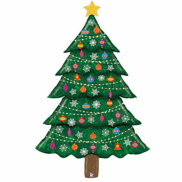 Burton and Burton HOLIDAY: CHRISTMAS 60" GLITTER CHRISTMAS TREE BALLOON