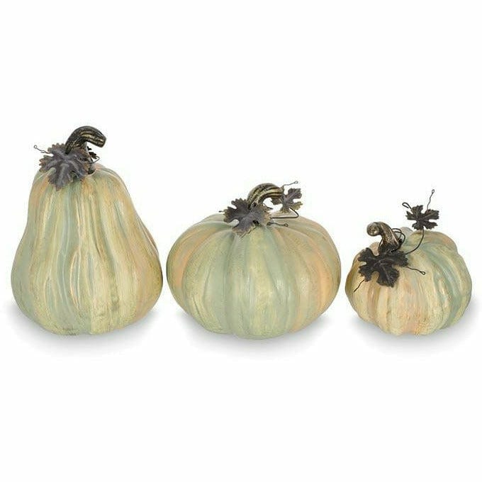 Burton and Burton HOLIDAY: FALL 7 1/4&quot; H x 9 1/4&quot; Diameter Varigrated Decor Pumpkins