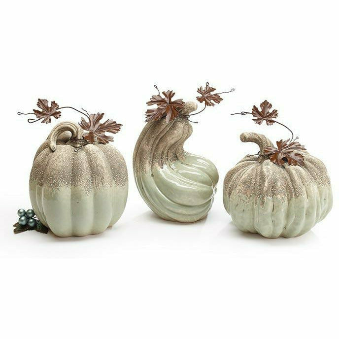 Burton and Burton HOLIDAY: FALL SAGE GREEN/GRAY VARIEGATED PUMPKINS