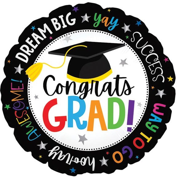 Burton and Burton HOLIDAY: GRADUATION 17" GRAD CONGRATS INSPIRATIONAL MESSAGES FOIL BALLOON