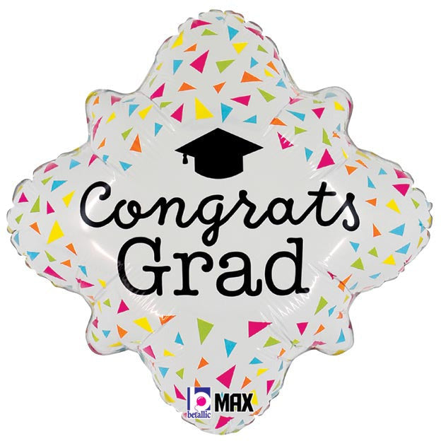 Burton and Burton HOLIDAY: GRADUATION 18&quot; NEON CONGRATS GRAD FOIL BALLOON