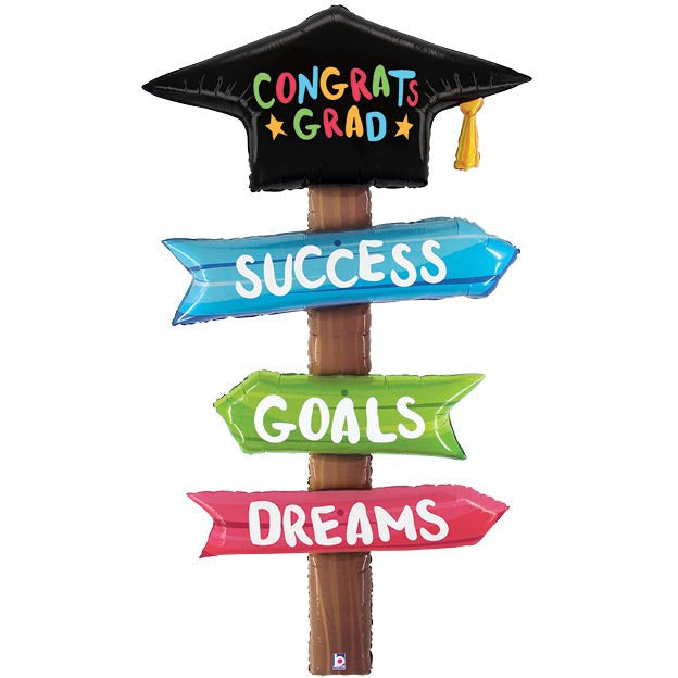 Burton and Burton HOLIDAY: GRADUATION 60&quot; SPECIAL DELIVERY GRAD SIGNS FOIL BALLOON