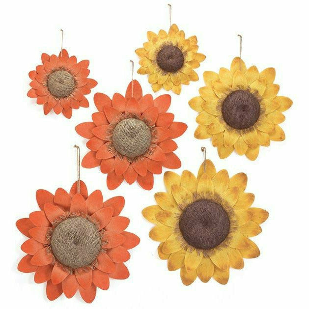 Burton and Burton Orange and Yellow Hanging Sunflower Decoration