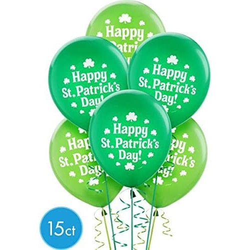 CeG St. Patrick&#39;s Day latex balloons (15-pack)