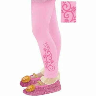 COSTUMES USA COSTUMES: ACCESSORIES Child Small (4-6) Disney Aurora Footless Tights w/Sparkle &amp; Glitter