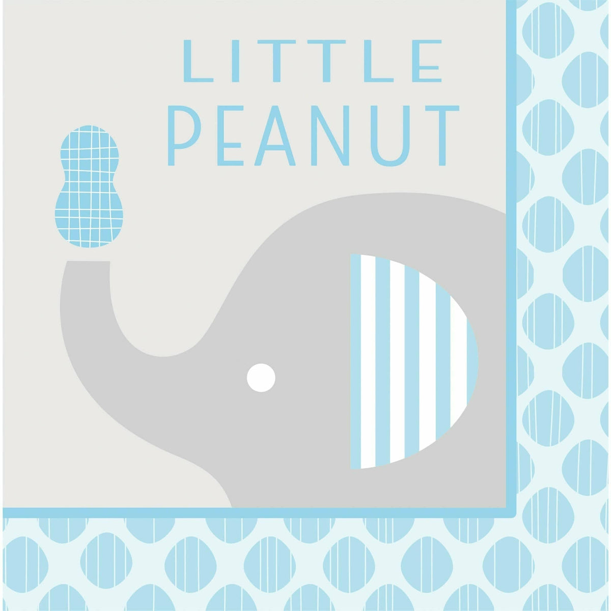 Creative Converting BABY SHOWER Blue &#39;Little Peanut&#39; Lunch Napkins