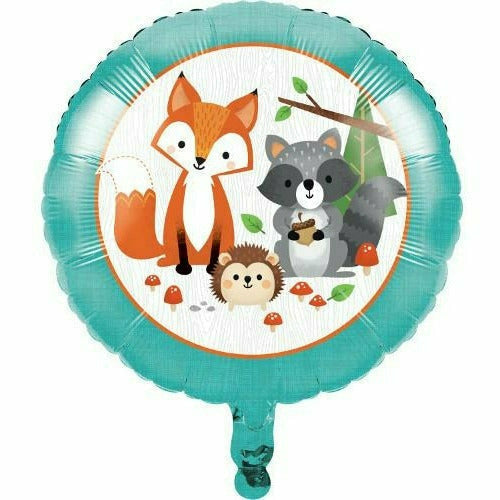 Creative Converting BALLOONS D12 Wild One Woodland Animals 18&quot; Mylar Balloon