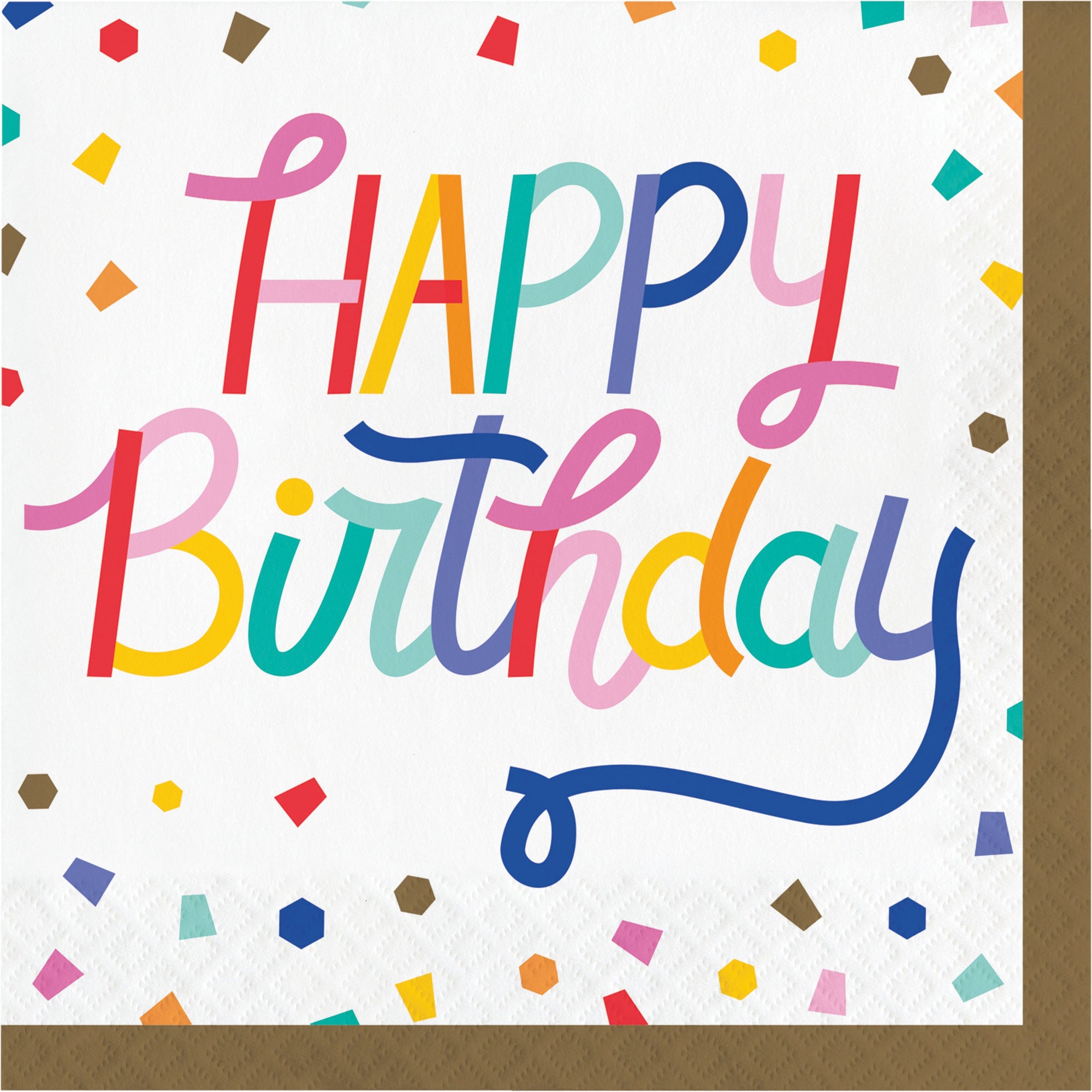 Creative Converting BIRTHDAY BIRTHDAY CONFETTI LUNCH NAPKINS