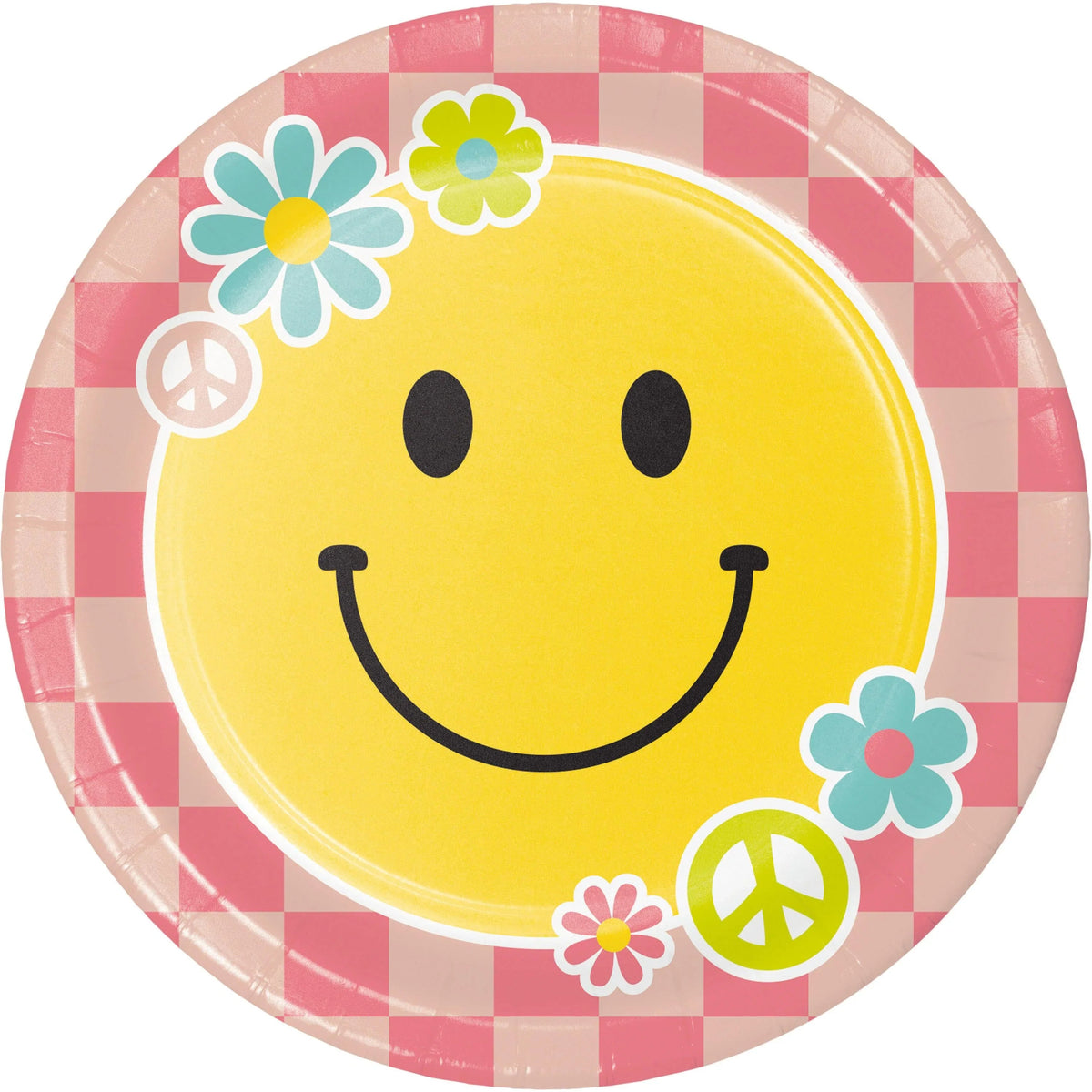 Creative Converting BIRTHDAY FLOWER POWER DINNER PLATE