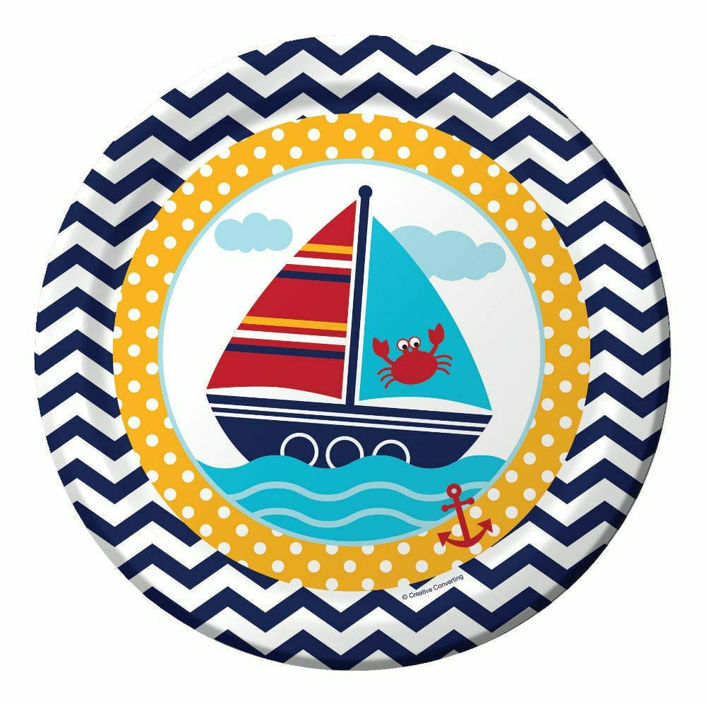 Creative Converting BIRTHDAY: JUVENILE Ahoy Matey Plates 8ct