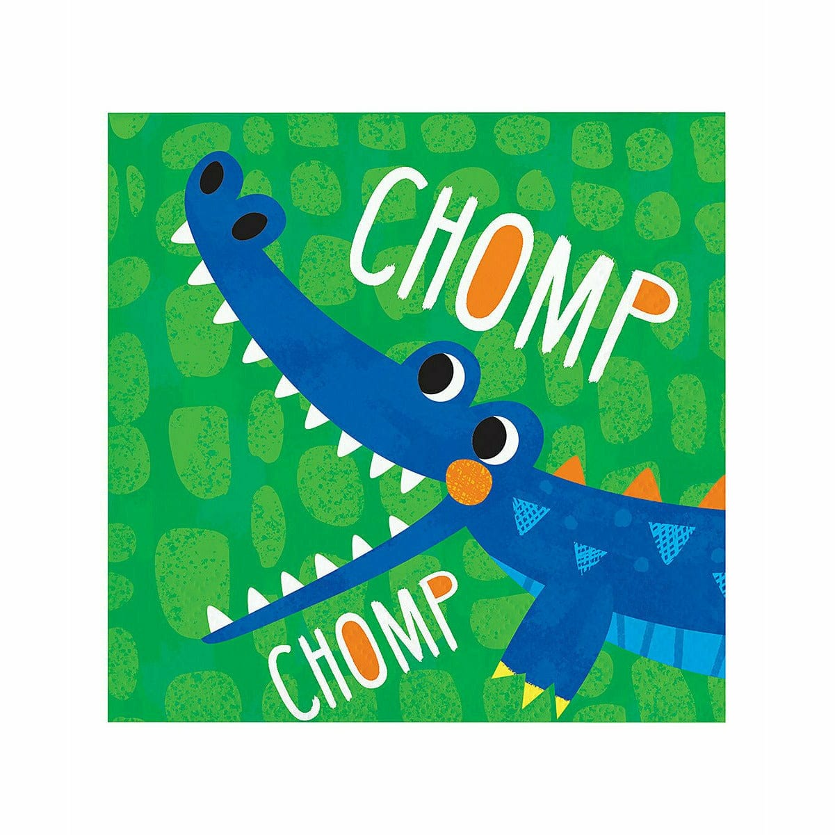 Creative Converting BIRTHDAY: JUVENILE Alligator Birthday Party 'Chomp Chomp' Beverage Napkin