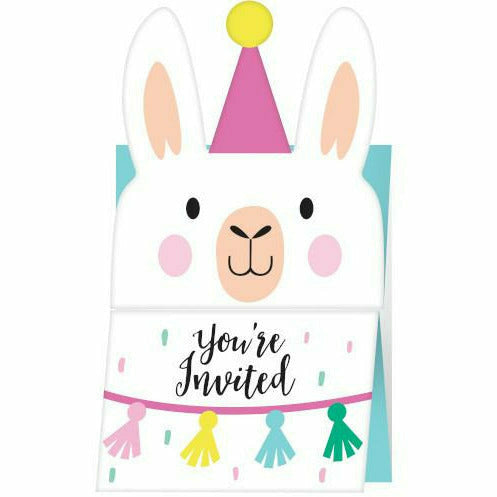 Creative Converting BIRTHDAY: JUVENILE Llama Party Invitations 6ct J4