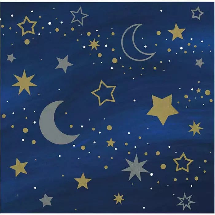 Creative Converting BOUTIQUE NAPKINS Starry Night Beverage Napkin