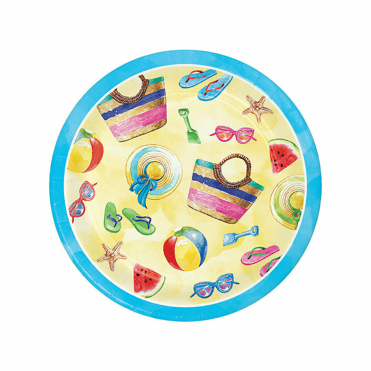 Creative Converting LUAU 9&quot; Beach Day Lunch Plates