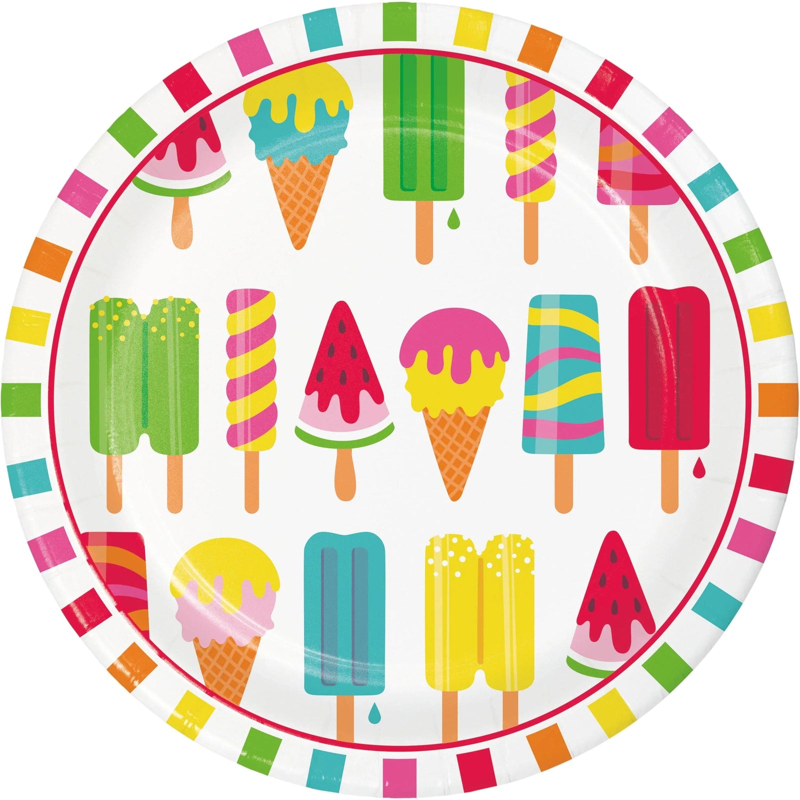 Creative Converting LUAU Sweet Summer Dinner Plate