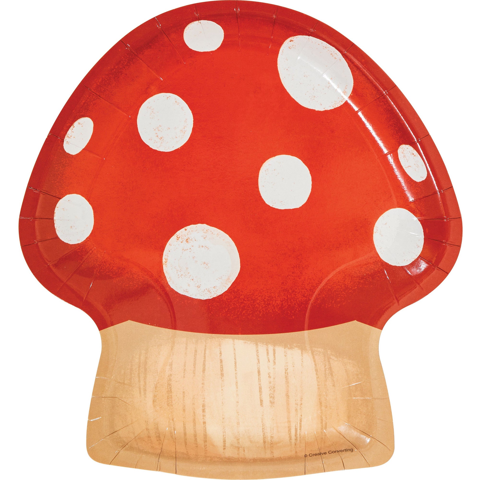 Creative Converting Party Gnomes Mushroom Shaped Plate