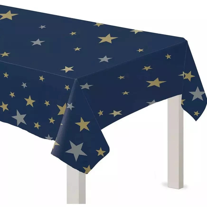 Creative Converting Starry Night Plastic Tablecover