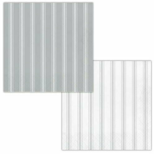 Creative Converting WEDDING Galvanized Gray / White Lunch Napkins 16ct