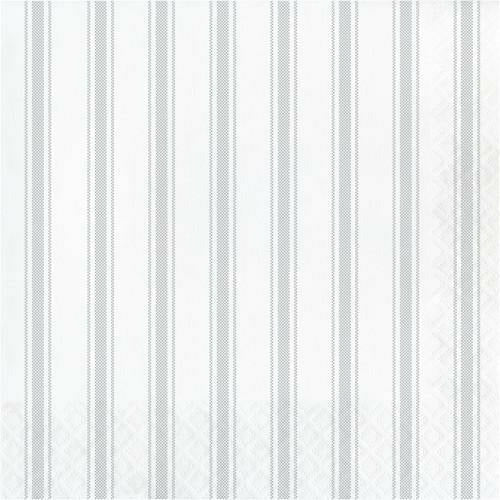 Creative Converting WEDDING Galvanized Gray / White Lunch Napkins 16ct