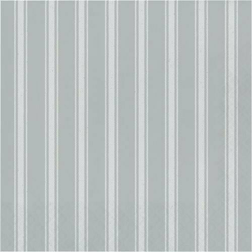 Creative Converting WEDDING Galvanized Gray / White Lunch Napkins 16ct