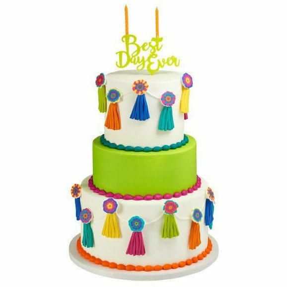 Deco Pac CAKE Best Day Ever Individual and Assorted Cake Topper