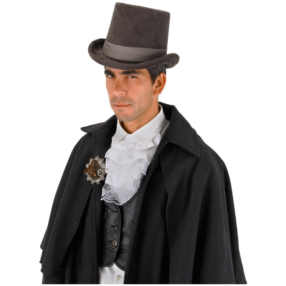 Elope COSTUMES: HATS Gray Coachman Hat