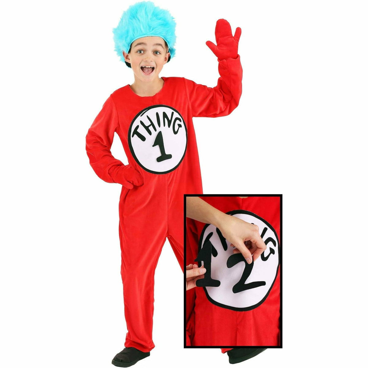 Elope Inc. THEME: DR SEUSS Kids Large Thing 1&amp;2 Deluxe Kids Costume