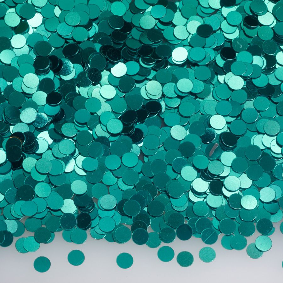 Foil Confetti Dots - Teal