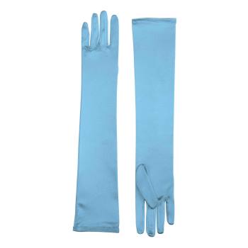 Forum Novelties, Inc. COSTUMES: ACCESSORIES BLUE LONG SATIN GLOVES