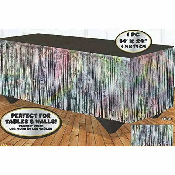 FORUM NOVELTIES INC. DECORATIONS Iridescent Fringe Table Skirt